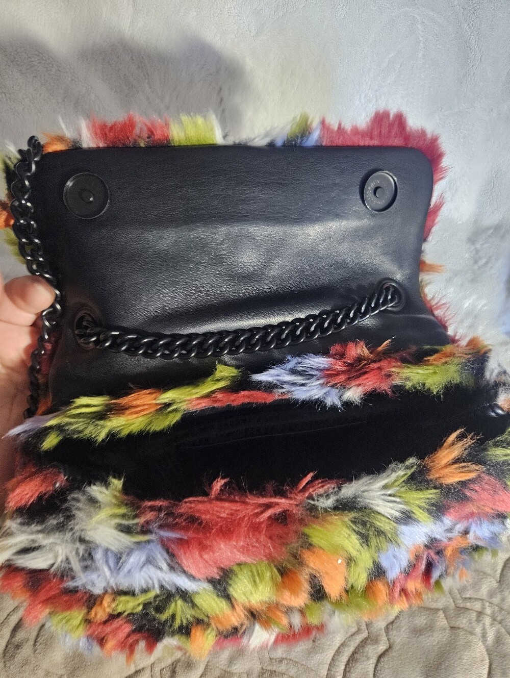 Kurt Geiger Multicolor Faux Fur Bag - Picture 10 of 16